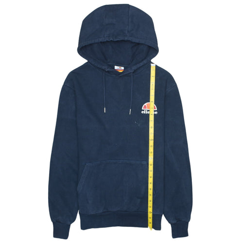 Ellesse Men's Blue Pullover Hoodie M Regular Fit Logo Sweatshirt