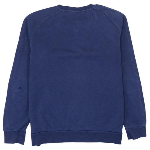 adidas Boys Blue Pullover Sweatshirt 13-14 Years Regular Fit Crew Neck