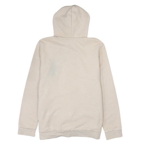 Adidas Womens Beige Pullover Hoodie 2XL Relaxed Fit Hooded Sweatshirt