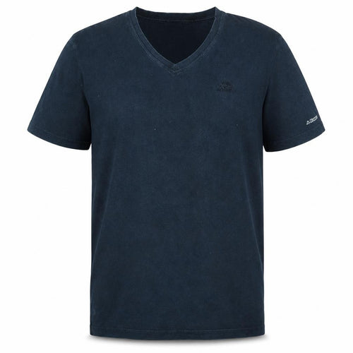 Kappa Men's Blue V-Neck Cotton T-Shirt XL Short Sleeve Casual