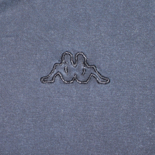 Kappa Men's Blue V-Neck Cotton T-Shirt XL Short Sleeve Casual