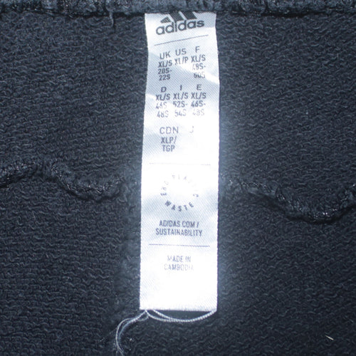 adidas Women Black XL Jogger Sweatpants Activewear Trousers