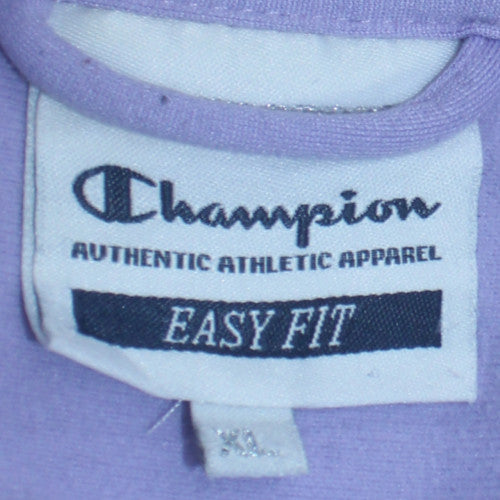 Champion Womens Purple XL Track Jacket Lightweight Zip Top