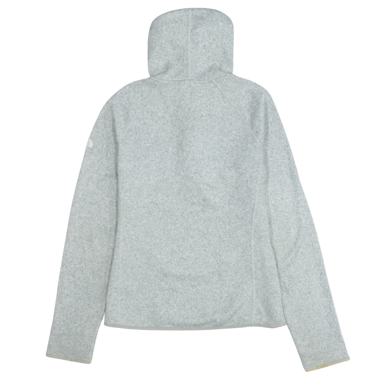 The North Face Womens Grey Button Pullover Hoodie M Fleece Lined