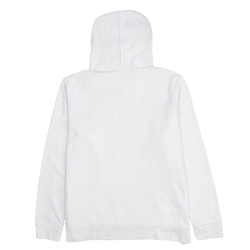 GAP Women White Pullover Hoodie XL Hooded Logo Casual Sweatshirt