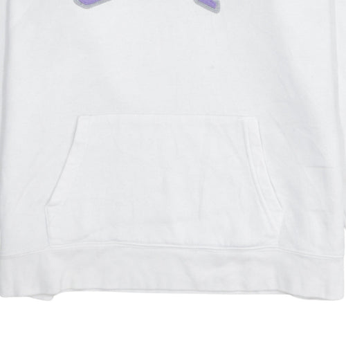GAP Women White Pullover Hoodie XL Hooded Logo Casual Sweatshirt