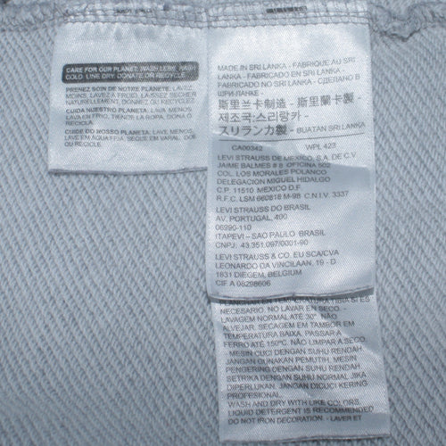 Levi's Men's Grey Pullover Hoodie M Logo Graphic Cotton Fleece