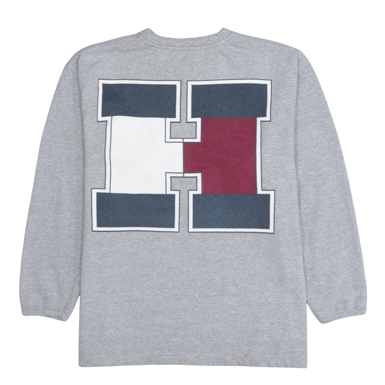 Tommy Jeans Mens Grey Cotton Blend Crew Neck Sweatshirt M