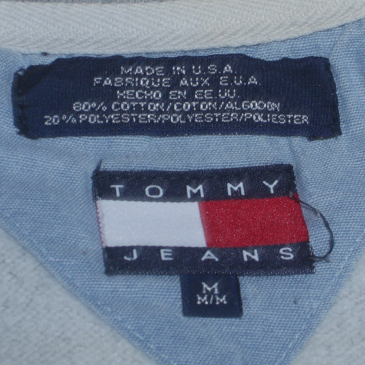 Tommy Jeans Mens Grey Cotton Blend Crew Neck Sweatshirt M