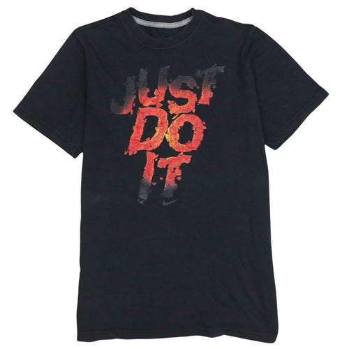 Nike Boys Black XL 'Just Do It' Graphic Short Sleeve T-Shirt