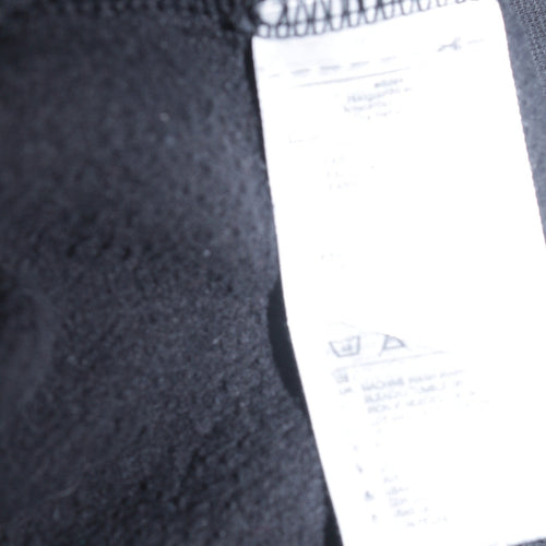 Adidas Mens Black Pullover Hoodie L Fleece Lined Sportswear