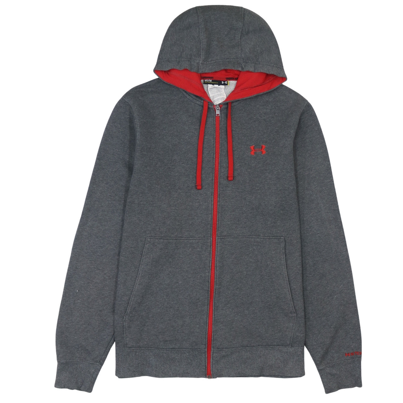 Under Armour Men's Grey Full Zip Hoodie Size M Sports Fleece