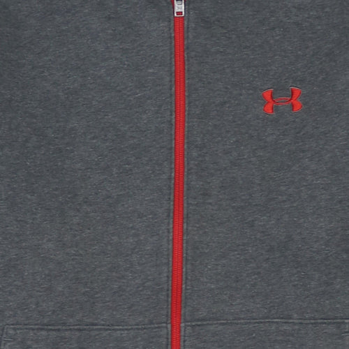 Under Armour Men's Grey Full Zip Hoodie Size M Sports Fleece