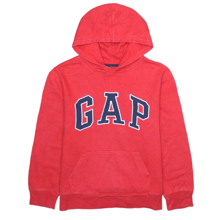 GAP Boys Red Pullover Fleece Hoodie 2XL - Logo Graphic Cotton Blend