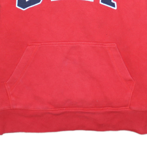 GAP Boys Red Pullover Fleece Hoodie 2XL - Logo Graphic Cotton Blend
