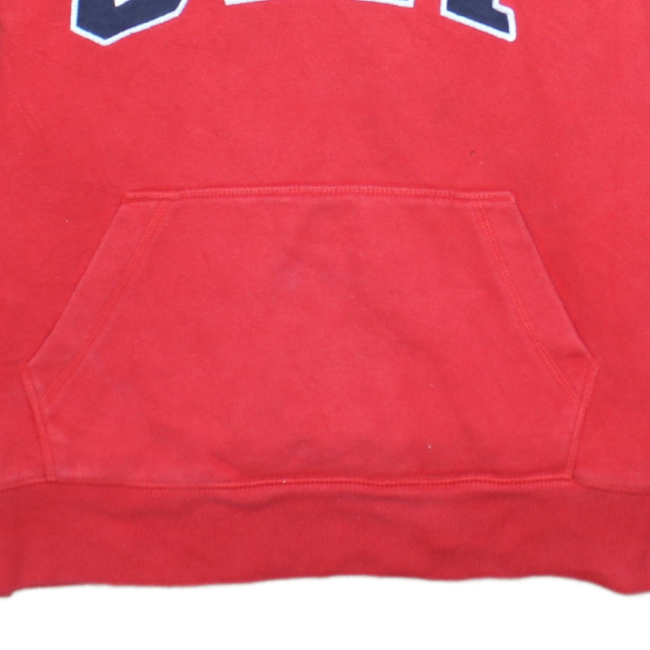GAP Boys Red Pullover Fleece Hoodie 2XL - Logo Graphic Cotton Blend