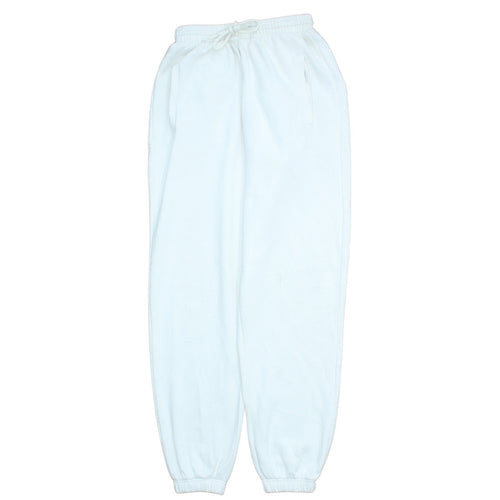 Adidas Women White XS Jogger Sweatpants Elastic Waist Pockets