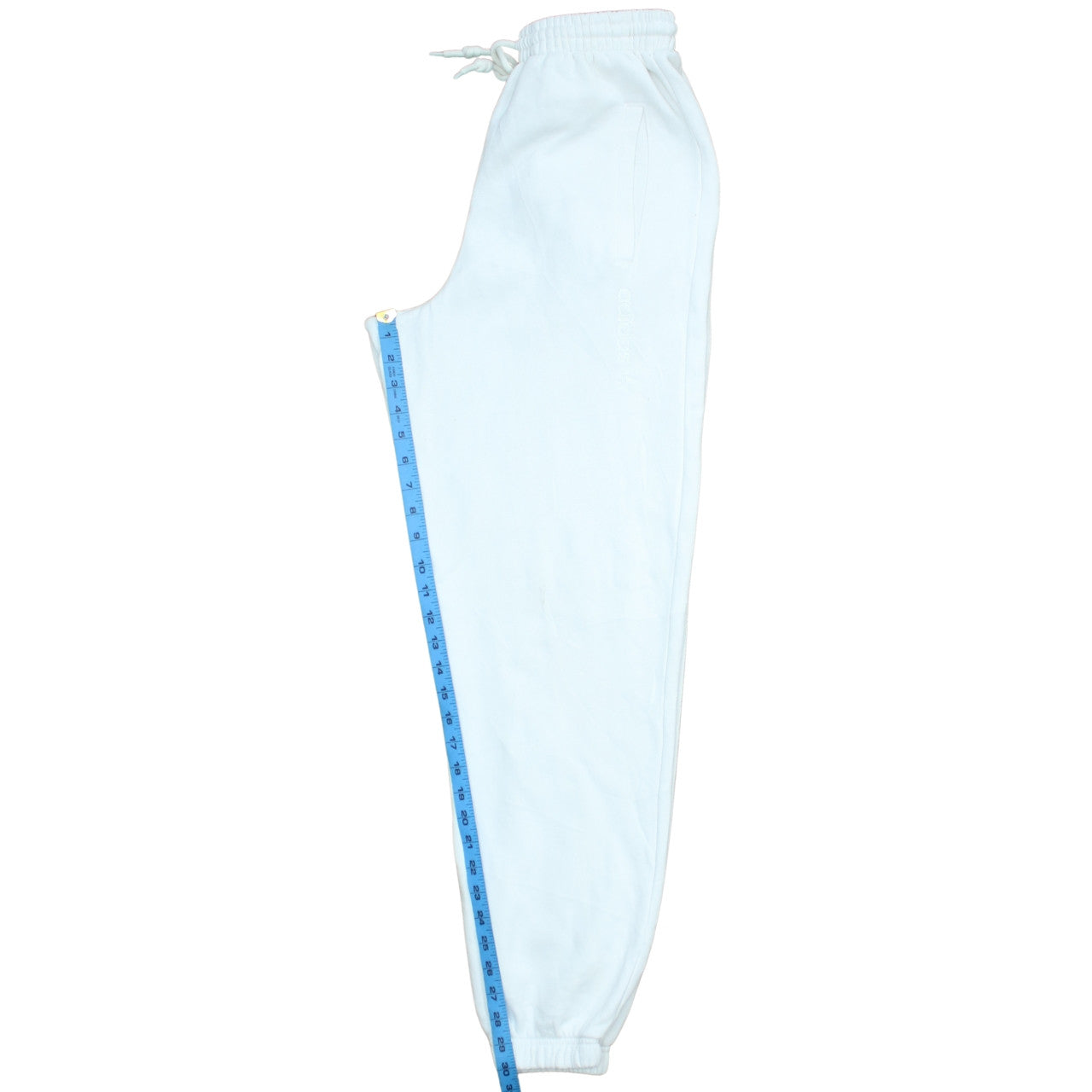 Adidas Women White XS Jogger Sweatpants Elastic Waist Pockets
