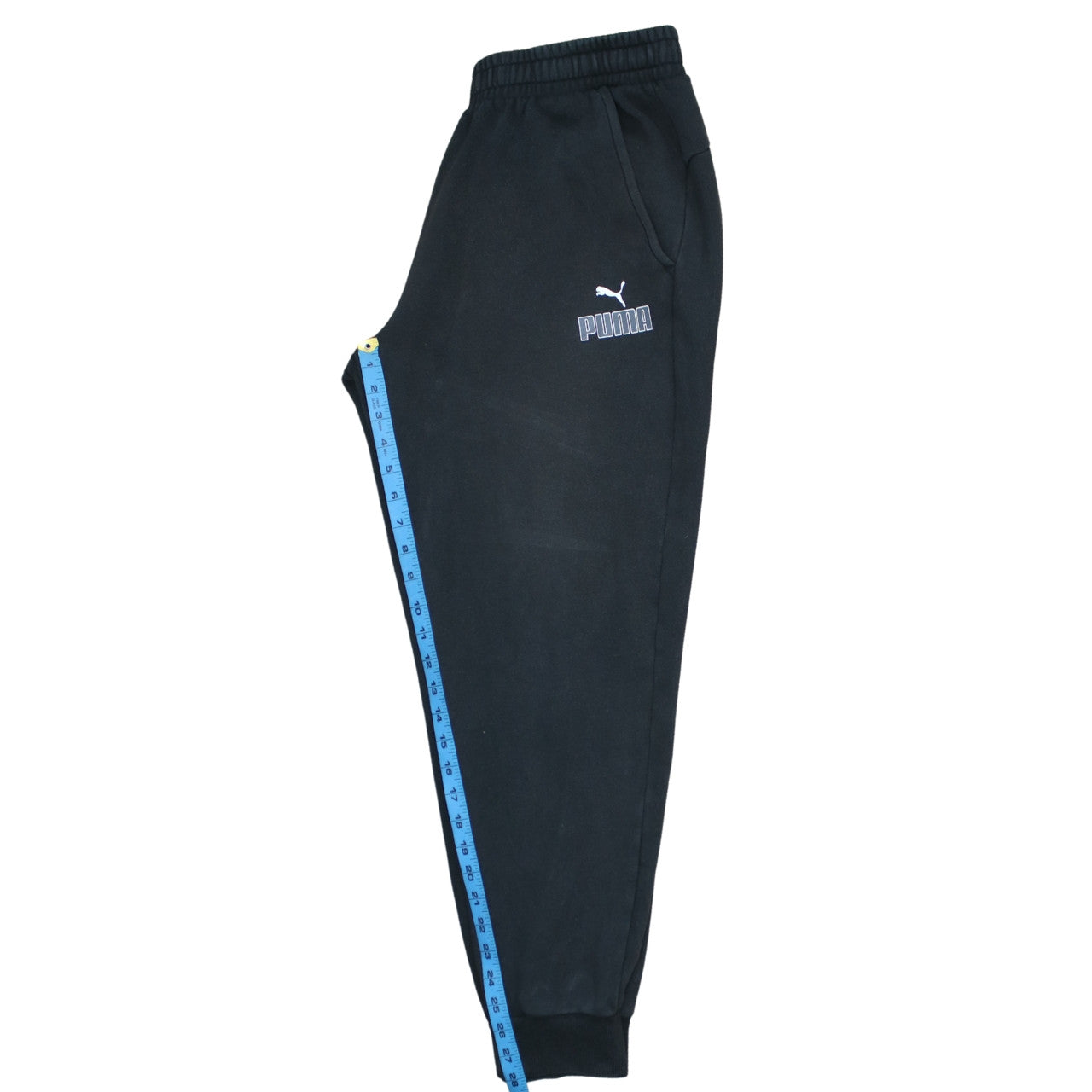 Puma Men’s Black Jogger Sweatpants L Fleece Activewear Trousers