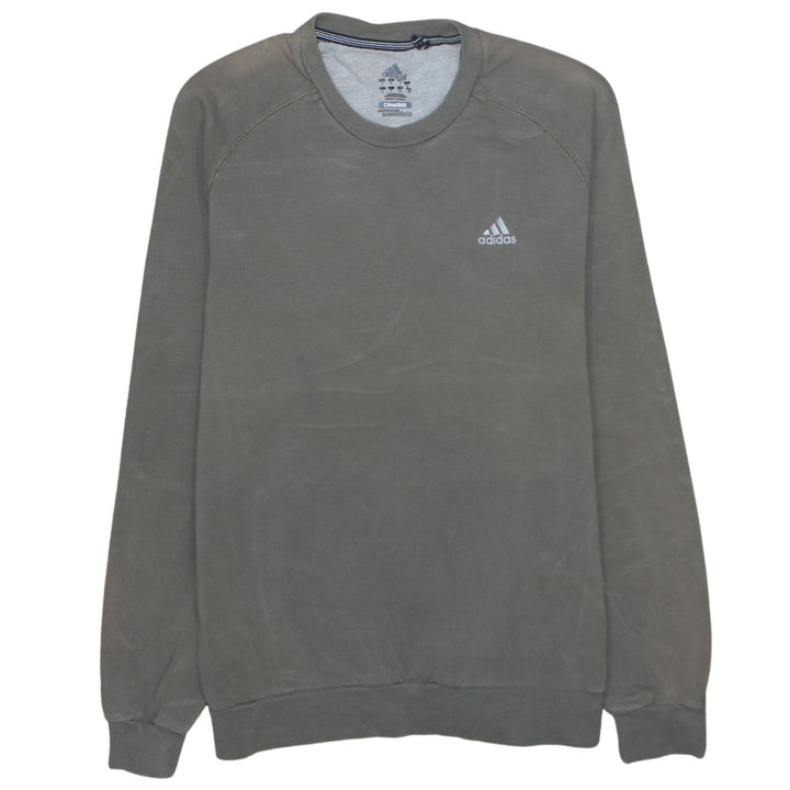 Adidas Mens Grey Small Clima365 Crew Neck Pullover Sweatshirt
