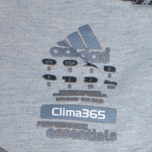 Adidas Mens Grey Small Clima365 Crew Neck Pullover Sweatshirt