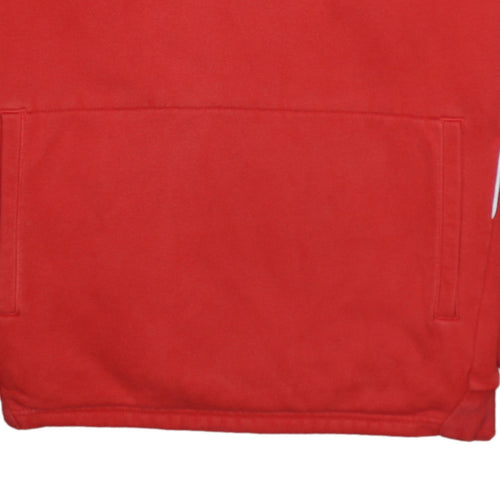 Puma Men's Red Pullover Hoodie L Sports Fleece Sweatshirt