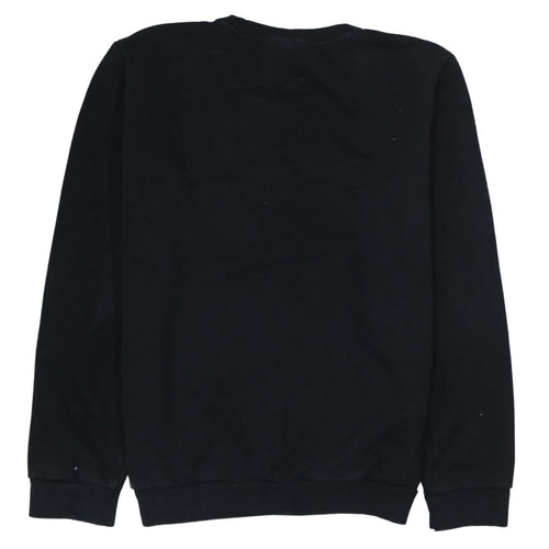 Puma Boys Black XL Crew Neck Pullover Sweatshirt with Logo Print