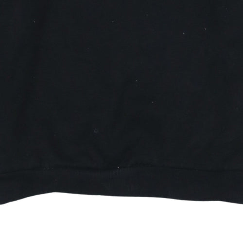 Puma Boys Black XL Crew Neck Pullover Sweatshirt with Logo Print