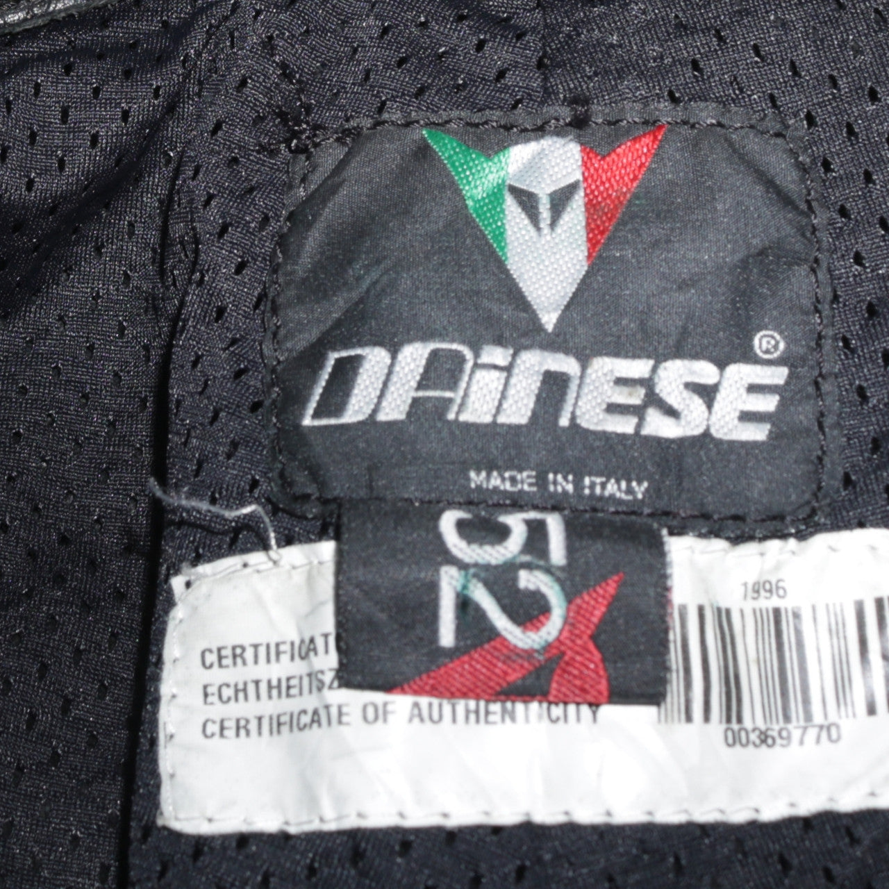 Dainese Men's Black Leather Motorcycle Trousers Size 52 Regular Fit