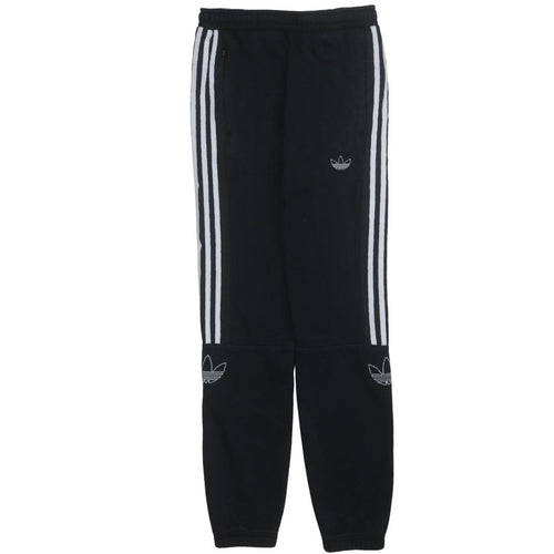 adidas Men's Black Jogger Trousers S Regular Fit Fleece Track Pants