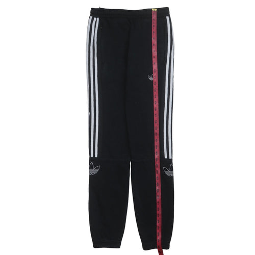 adidas Men's Black Jogger Trousers S Regular Fit Fleece Track Pants