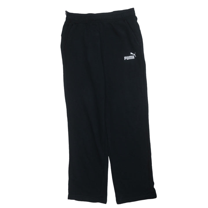 Puma Men's Black Fleece Sweatpants M Regular Fit Activewear Trousers