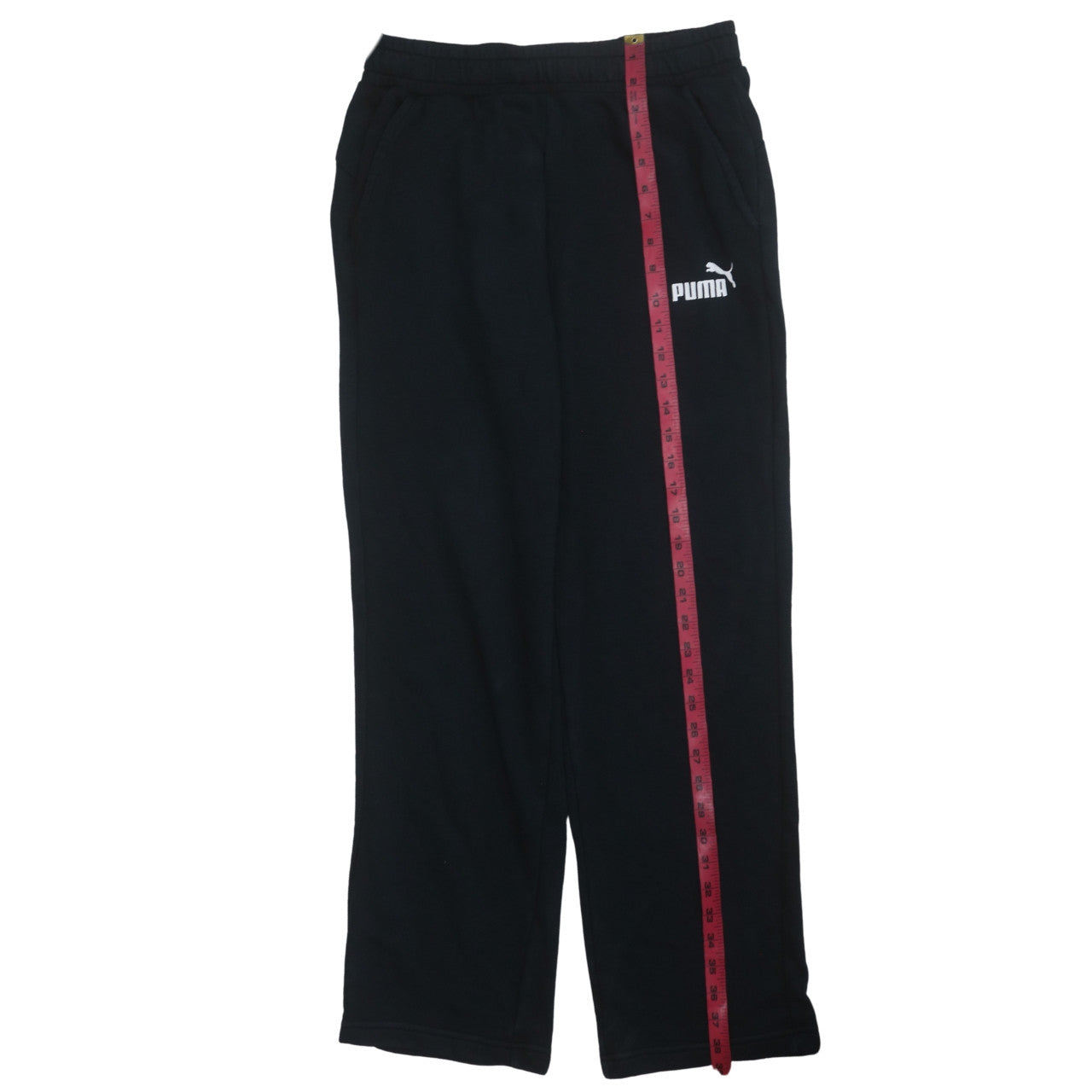 Puma Men's Black Fleece Sweatpants M Regular Fit Activewear Trousers