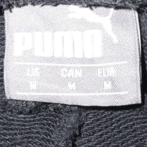 Puma Men's Black Fleece Sweatpants M Regular Fit Activewear Trousers