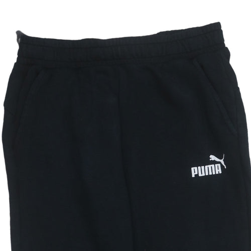 Puma Men's Black Fleece Sweatpants M Regular Fit Activewear Trousers