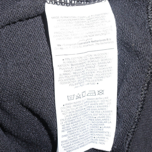 Nike Men's Black Small Pullover Crew Neck Fleece Sweatshirt