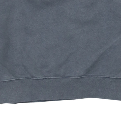 Nike Men's Grey XS Fleece Pullover Sweatshirt Crew Neck Logo