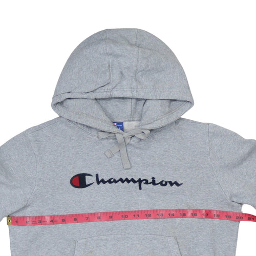 Champion Womens Grey XS Pullover Hoodie 100% Cotton Logo Casual