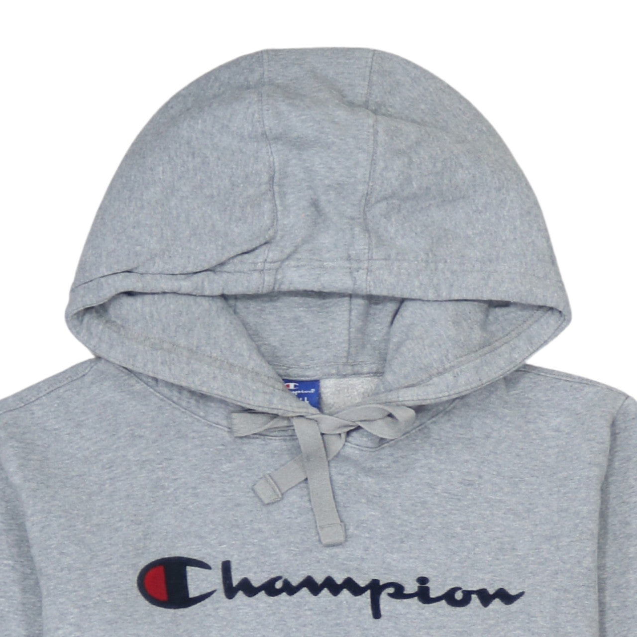 Champion Womens Grey XS Pullover Hoodie 100% Cotton Logo Casual