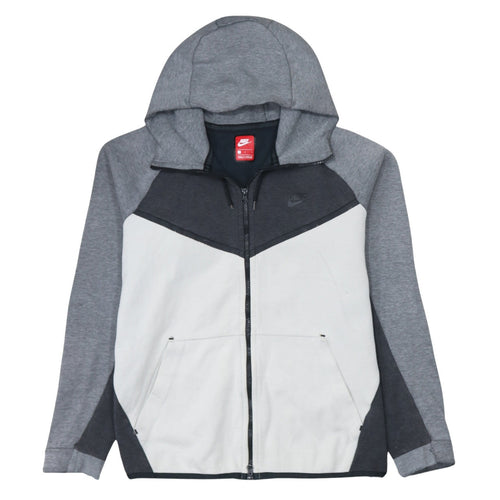 Nike Mens Grey Full Zip Hoodie L Regular Fit Sportswear