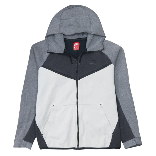 Nike Mens Grey Full Zip Hoodie L Regular Fit Sportswear