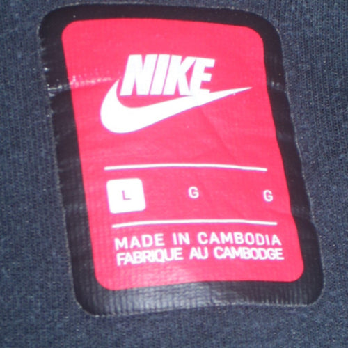 Nike Mens Grey Full Zip Hoodie L Regular Fit Sportswear