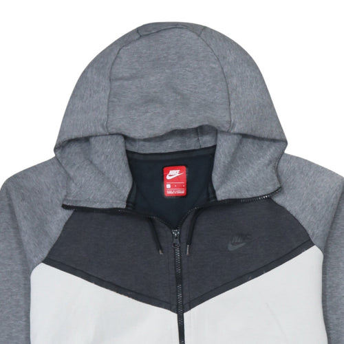 Nike Mens Grey Full Zip Hoodie L Regular Fit Sportswear