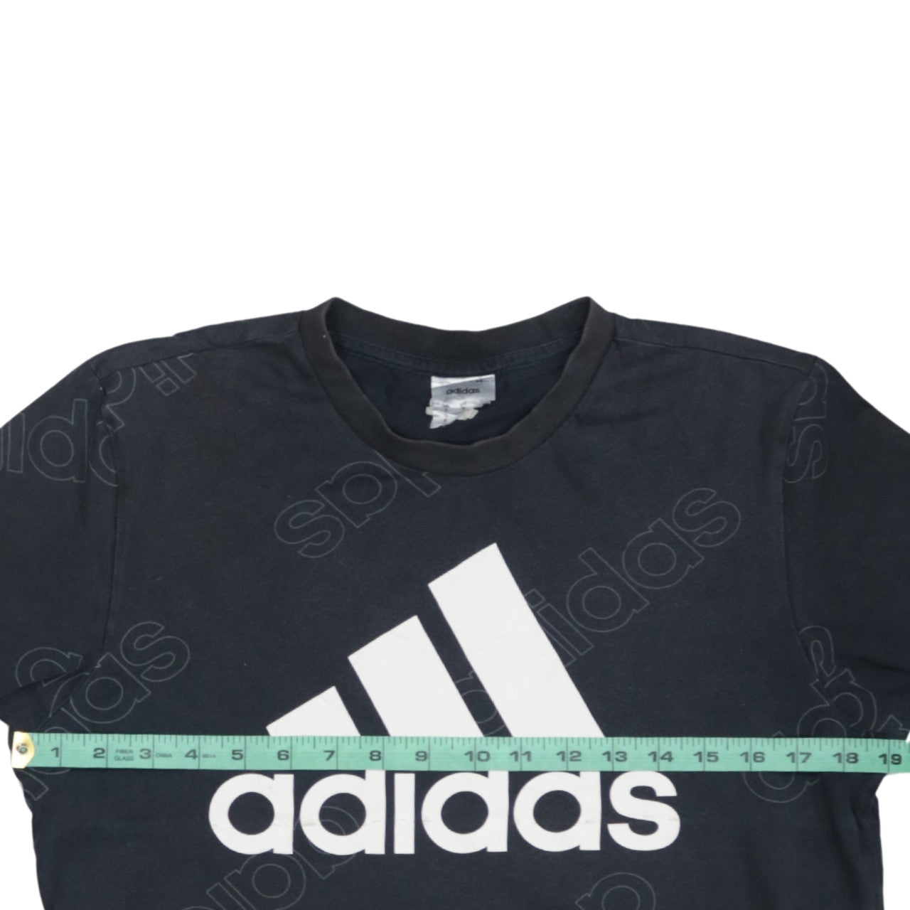 Adidas Men's Black Small Crew Neck Short Sleeve Logo T-Shirt