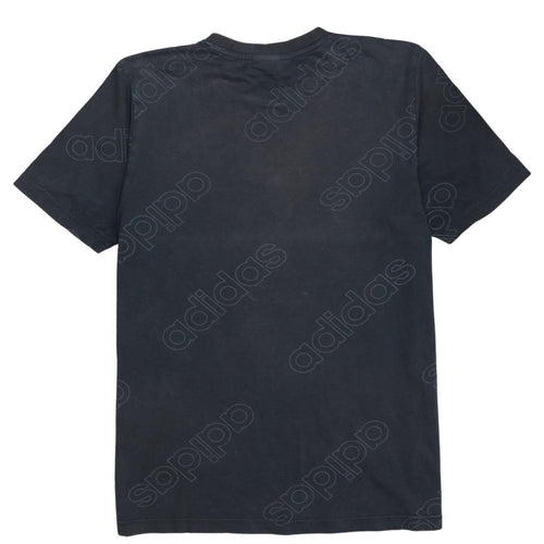 Adidas Men's Black Small Crew Neck Short Sleeve Logo T-Shirt