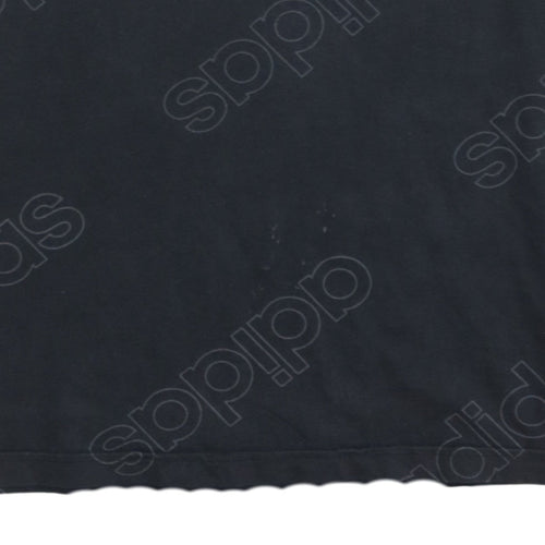 Adidas Men's Black Small Crew Neck Short Sleeve Logo T-Shirt