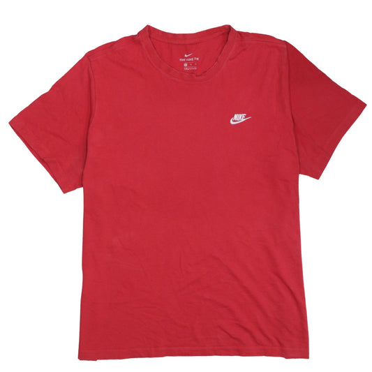 Nike Men's Red XL Crew Neck Short Sleeve Cotton Sports T-Shirt
