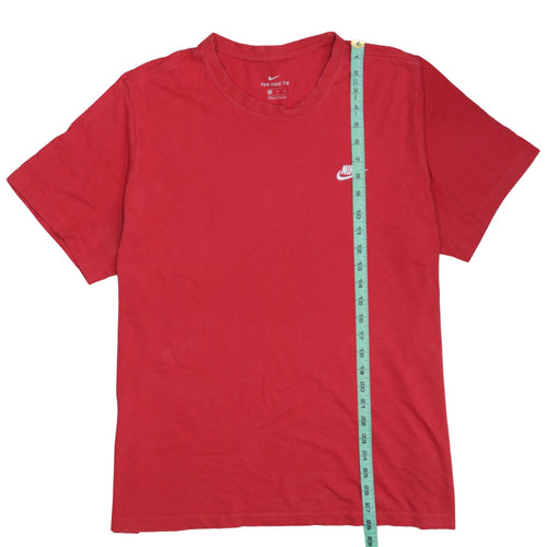 Nike Men's Red XL Crew Neck Short Sleeve Cotton Sports T-Shirt