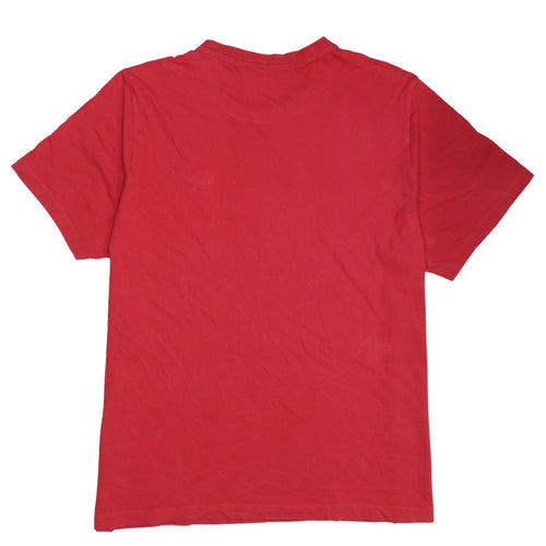 Nike Men's Red XL Crew Neck Short Sleeve Cotton Sports T-Shirt