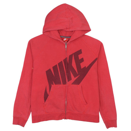 Nike Men's Red Full Zip Hoodie XL Graphic Sports Fleece